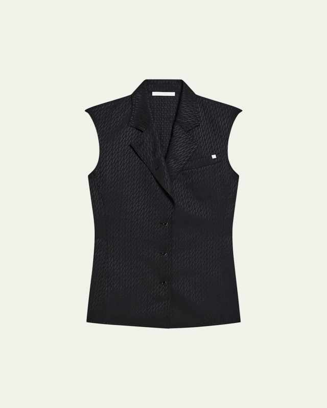 Modest Logo Jacquard Vest